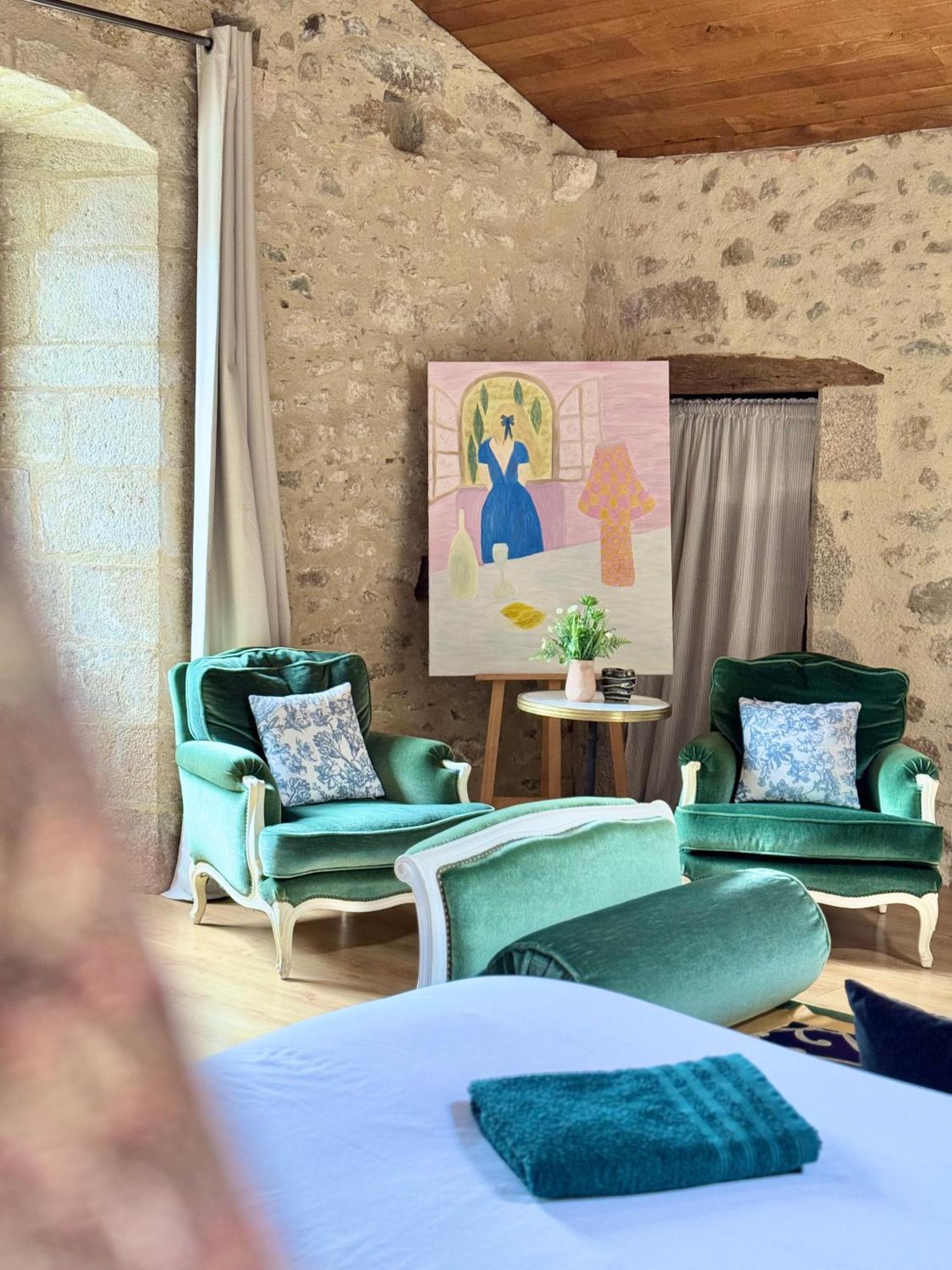 Manoir Medieval Art Deco - Logis Des 3 Artistes セーヴルモン エクステリア 写真